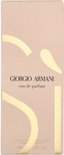 Doos voor Giorgio Armani Si eau de parfum (100ml) met goudkleurige golvende lijnen.