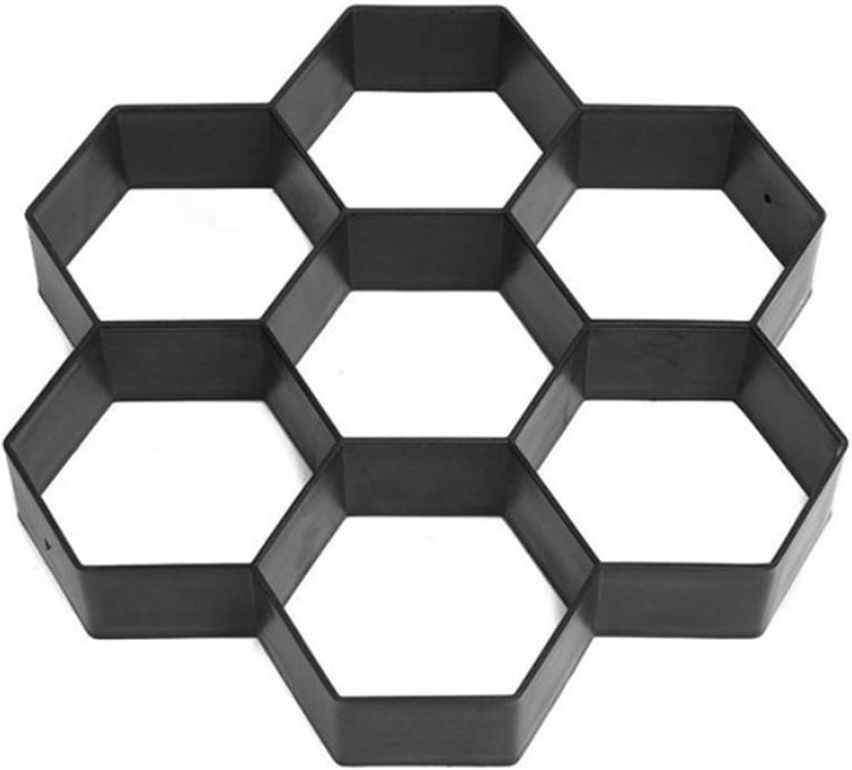 Betonmallen Stapstenen - Bestratingsvormen Doe-het-zelf - Tuinpad Aanleggen - Herbruikbaar Plastic - 36x36cm - Zwart