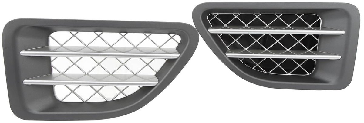 Dailygoods- Ventilatierooster Spatbord - Zijradiatorgrill - Schokabsorberend - ABS Materiaal - Sport L320 2005-2009 - Perfecte Pasvorm - Grille