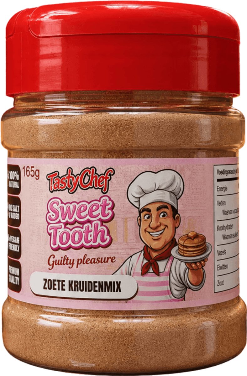 TastyChef Sweet Tooth - Zoete Kruidenmix voor pannenkoeken & yoghurt