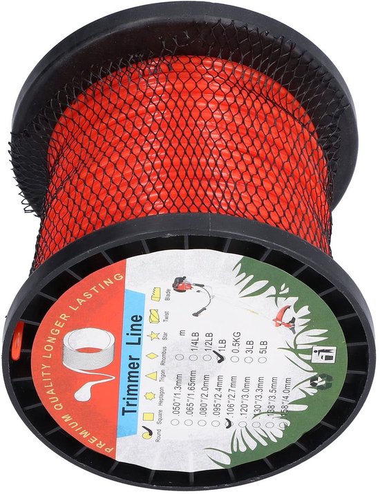 Allecto - 2,7 Mm Trimmerlijn - Nylon Grassnijtrimmerlijn - Duurzaam - 1LB - Geschikt voor zwaarder onkruid - Professionele tuinders van Allecto — afbeelding 5