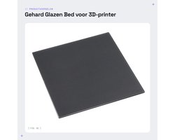 Dailygoods- Glazen Bed Gehard - 3D-printer Bouwoppervlak - 220 x 240 x 4 mm - Compatibel met Anycubic MEGA S - Geen Randkrulling - Makkelijk Schoon te Maken