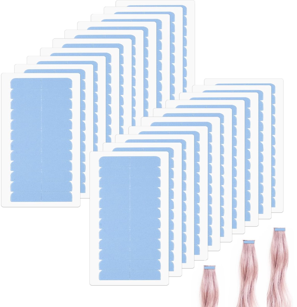 Dailygoods- Tape Extensions - 240 Stuks - Dubbelzijdige Tape - Hoge