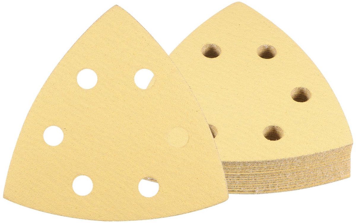 Dailygoods - Schuurpapier - 16 stuks - Voor details - 9 x 9 cm - Korrelgrootte 150 - Geschikt voor houten meubels - Gesorteerd