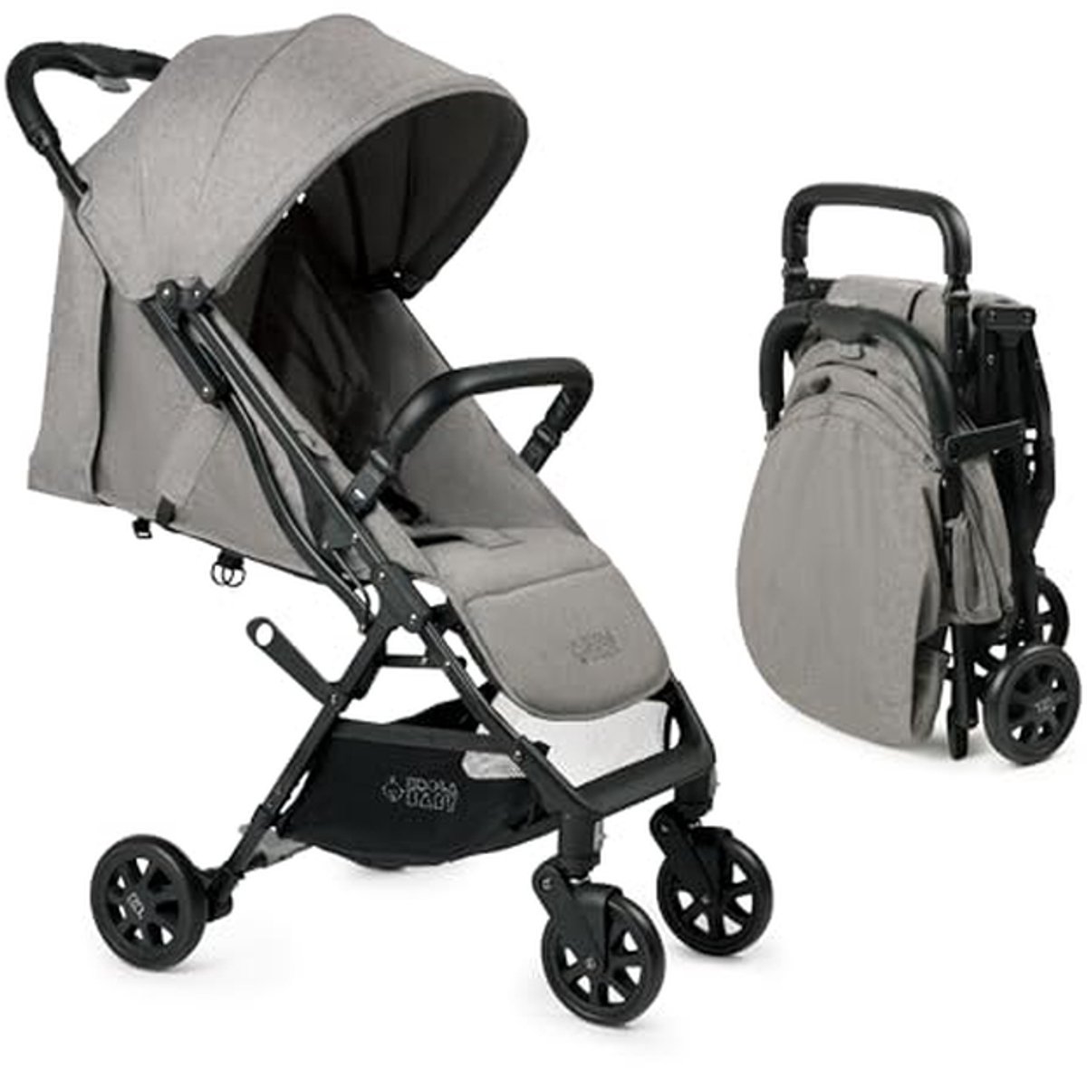 Lichtgewicht reiswagen - Compacte kinderwagen - Onderweg reizen - Inklapbaar met één hand - 76 x 43 x 96 cm