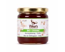 Biologische kastanjehoning - 450g - Weyn's - Honingpot