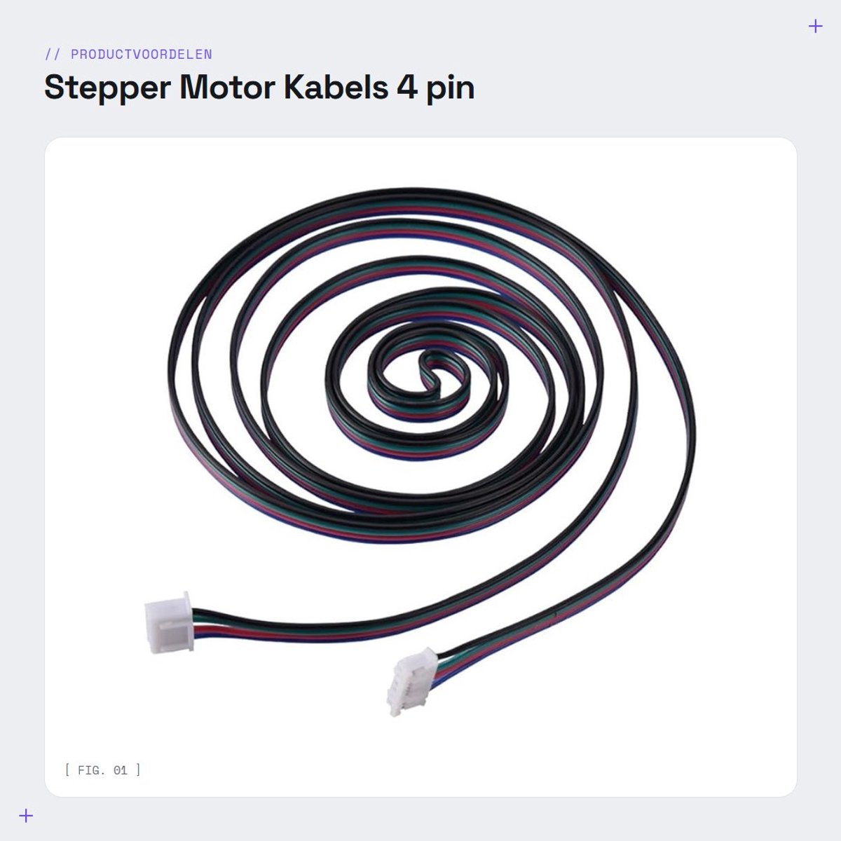 Dailygoods- Stepper Motor Kabels 1500mm - HX2.54 4pin/6pin - Duurzaam - Lichtgewicht - Voor 3D-printer - Eenvoudig te installeren - Aansluitkabel