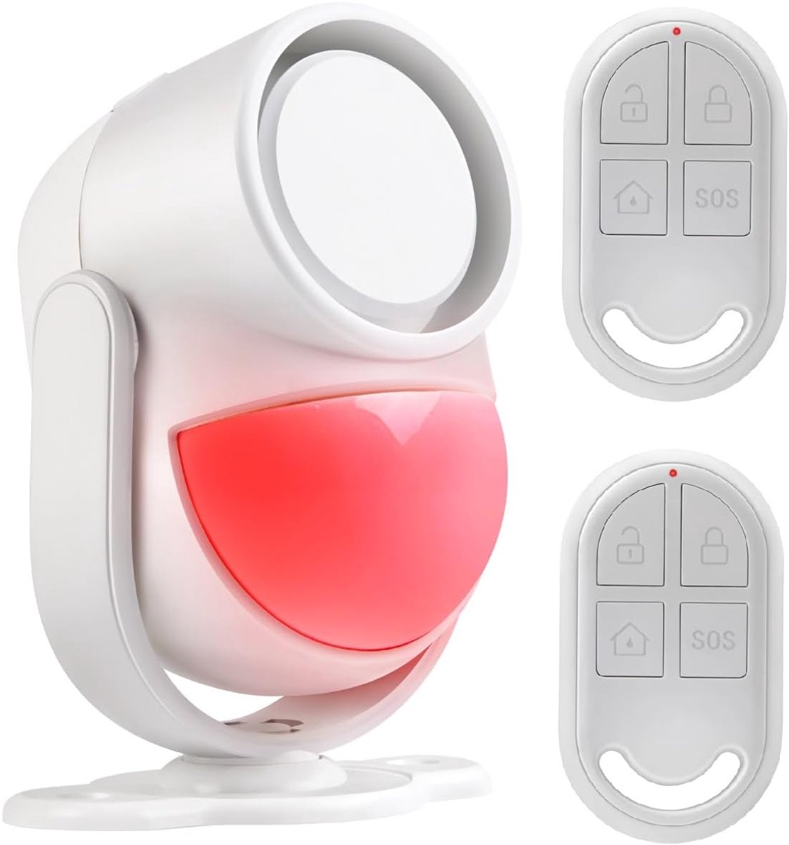 Draadloos Alarm Systeem - PIR Melder - Huis Beveiligen - 125dB Sirene - 8 Meter Bereik - Wit