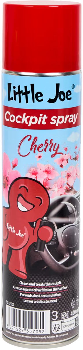 Little Joe Cockpit Spray Cherry 400ml – Auto Interieur Reiniger & Luchtverfrisser