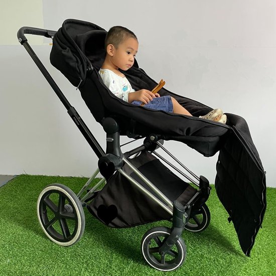 Universele Voetenzak - Baby warmer - Comfortabel reizen - Waterdichte stof - 90 x 45 cm - Zwart van Universele — afbeelding 2
