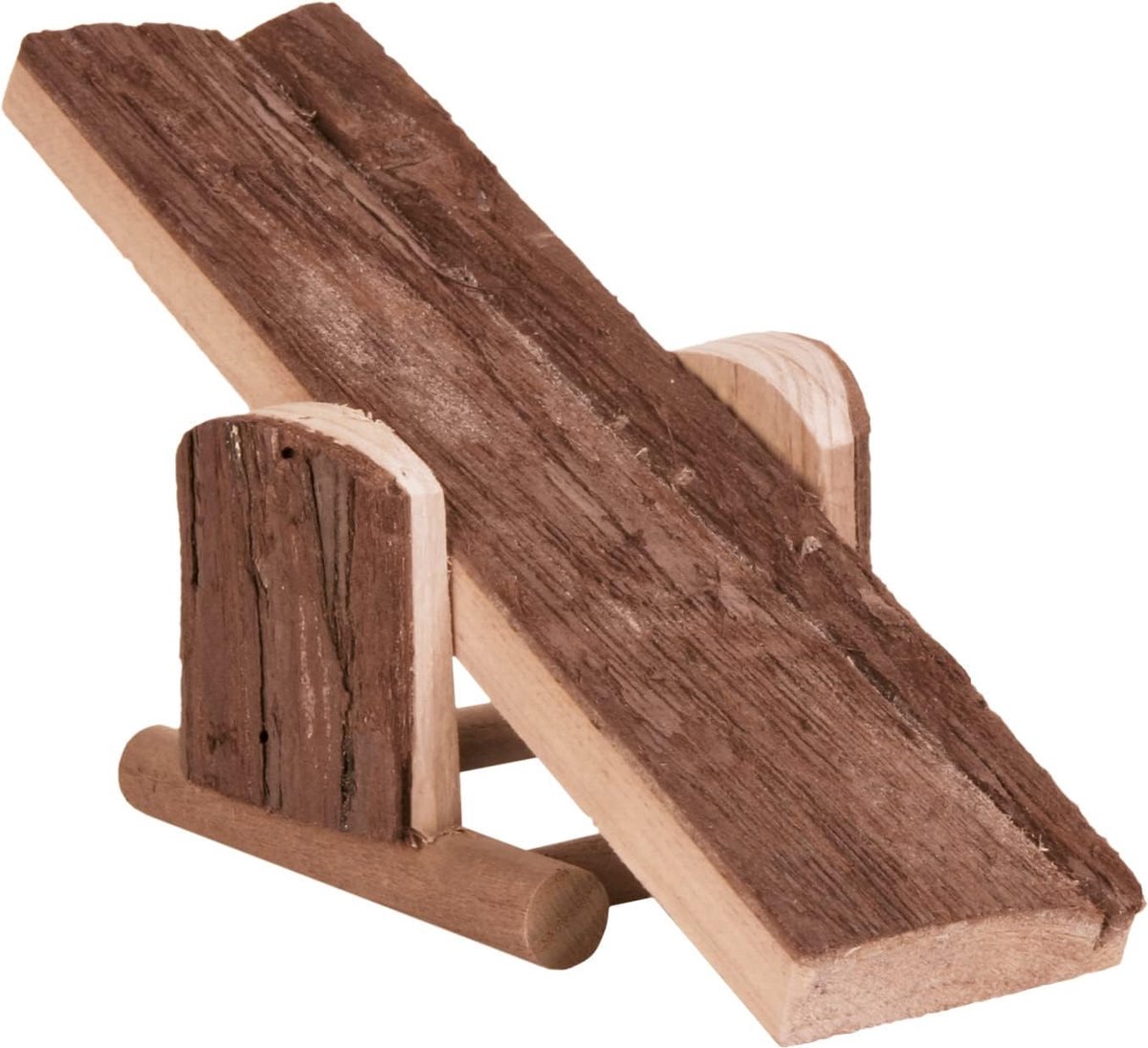 Woningwip - Houten schommel - Knaagdier verrijking - Nieuw klimplatform - 22 cm - Natuurlijk hout