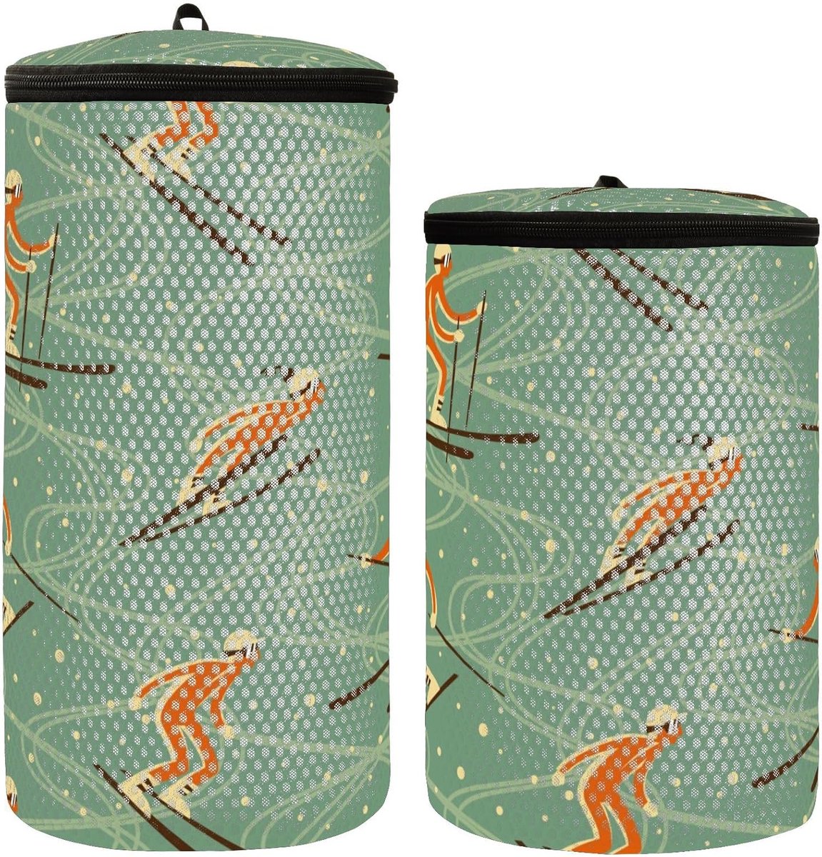 Sneaker Waszak Schoen Tas Wasmachine Set van 2 Tas Voor Wassen Schoenen Mesh Waszak Naadloze Winter Ski Patroon