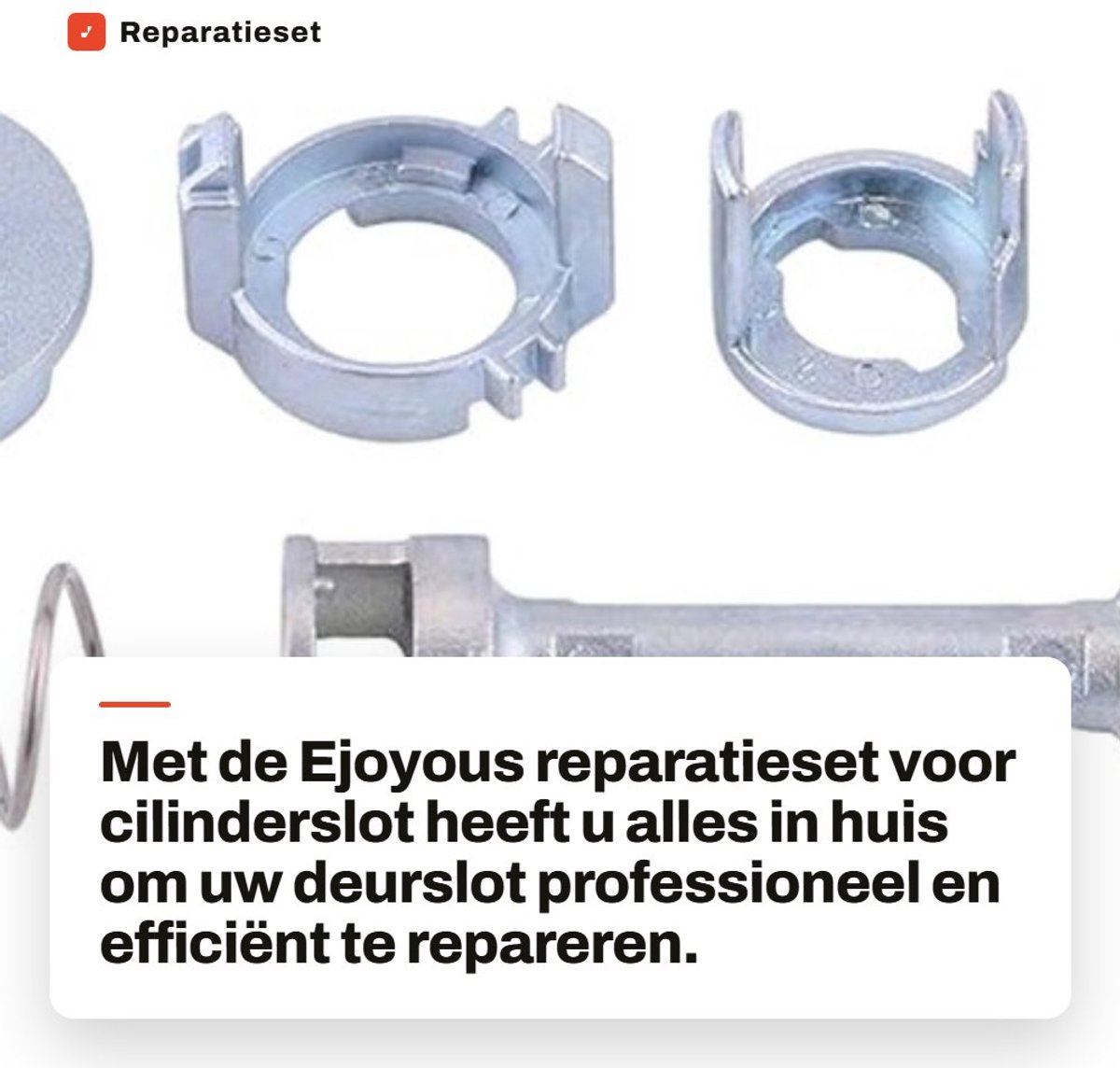Dailygoods- Reparatieset E46 - 7-delige Reparatieset - Cilinderslot - Deurslot - Professionele Kwaliteit - Eenvoudig te Installeren