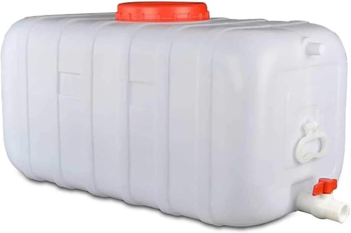 Water Tank - Opslagtank Vaten - Water Opslag - Voedselveilig Plastic - 100L - Wit