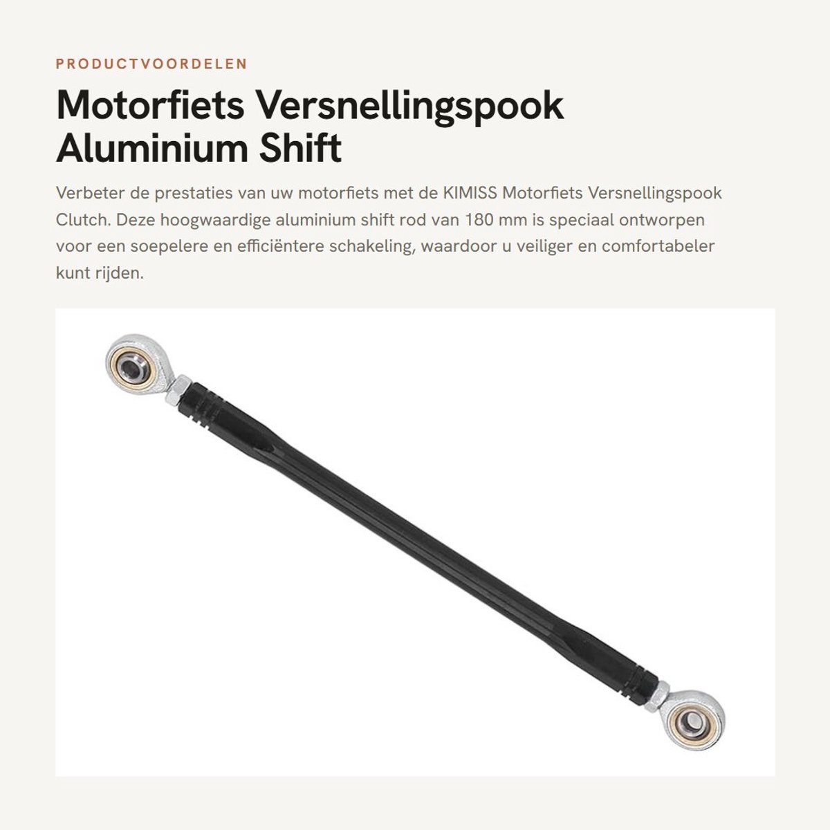 Dailygoods- Versnellingspook Hoes - Pookknop - Versnellingspook Knop - Pookknop Universeel - Hoogwaardige Aluminium Legering - 180mm - Versnellingsstang