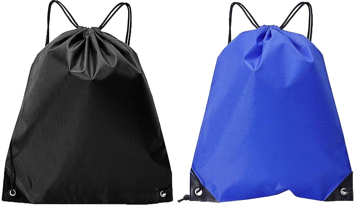 Dailygoods- Rugzak Lichtgewicht - Trekkoord Tas - Sporttas - Zwemtas - Reistas - Geschikt voor Gym - 42x34 cm - Trekkoordtas