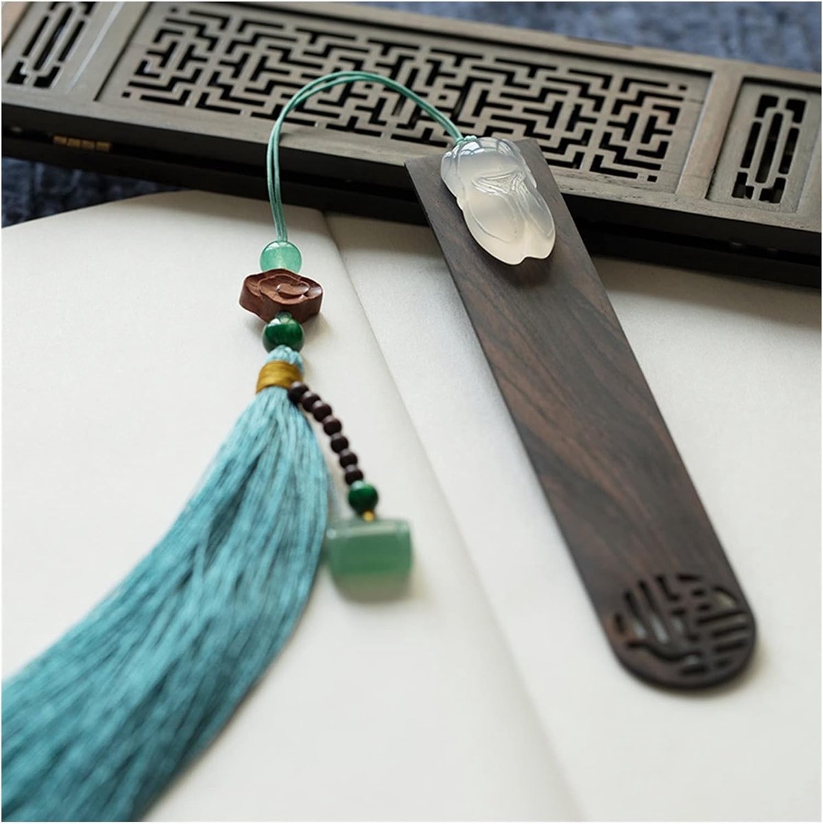 Boekwijzers Houten - Boekmarkeringen - Lezen Markeren - Handgemaakt Decoratief - 5 x 1.1 Inch - Houtkleur