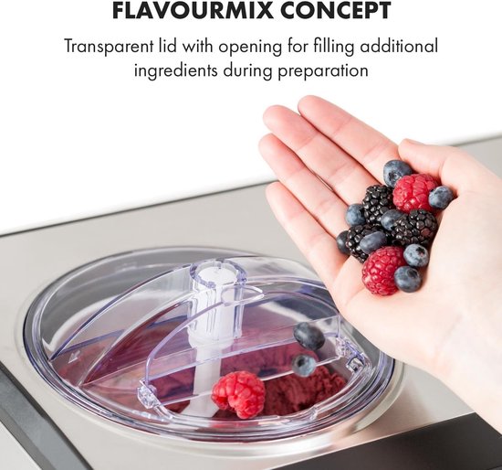 IJsmachine - Sorbetmaker - Zelf ijs maken - Ingebouwd koelsysteem - 2 liter - Zilver — afbeelding 5
