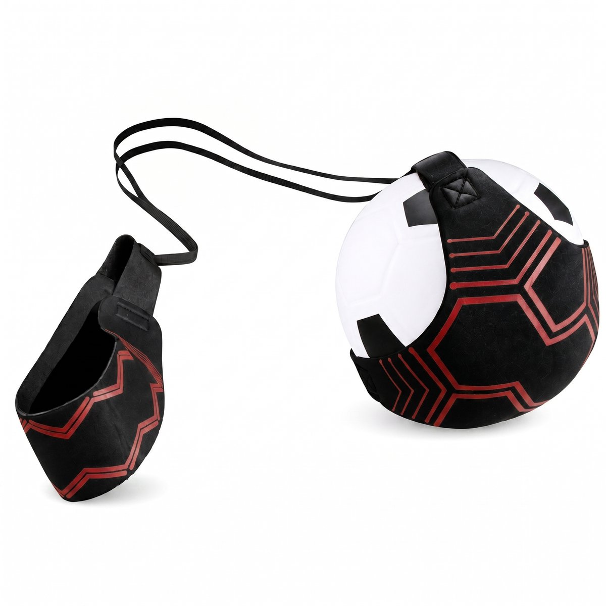 Kyto Sports Voetbaltrainer met Elastisch Koord - Solo Voetbal Trainer voor Techniektraining en Balcontrole - Verstelbare Trainingsgordel voor Kinderen en Volwassenen