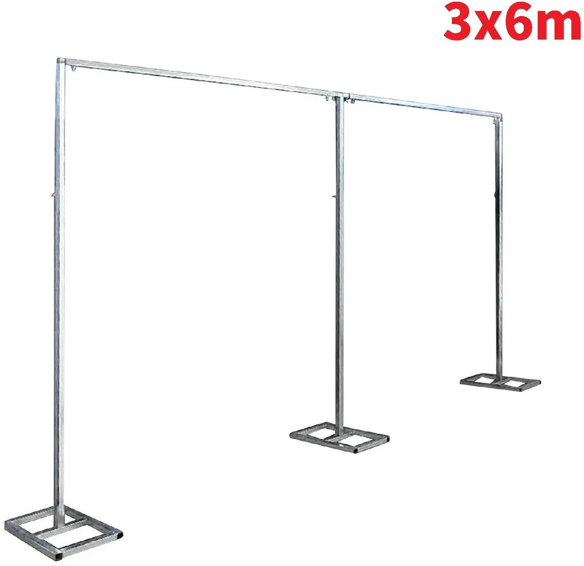 10x20Ft Bruiloft Achtergrond Stand Pijp Kit Zware Fotografie Achtergrond Ondersteuning Systeem Gordijn Frame