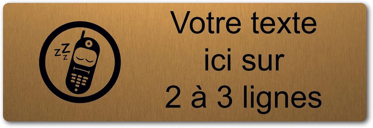 Gepersonaliseerd Naambord - Naamplaatje Graveren - Huis Decoratie - Op Maat Gemaakt - 30 x 10 cm - Goudkleurig