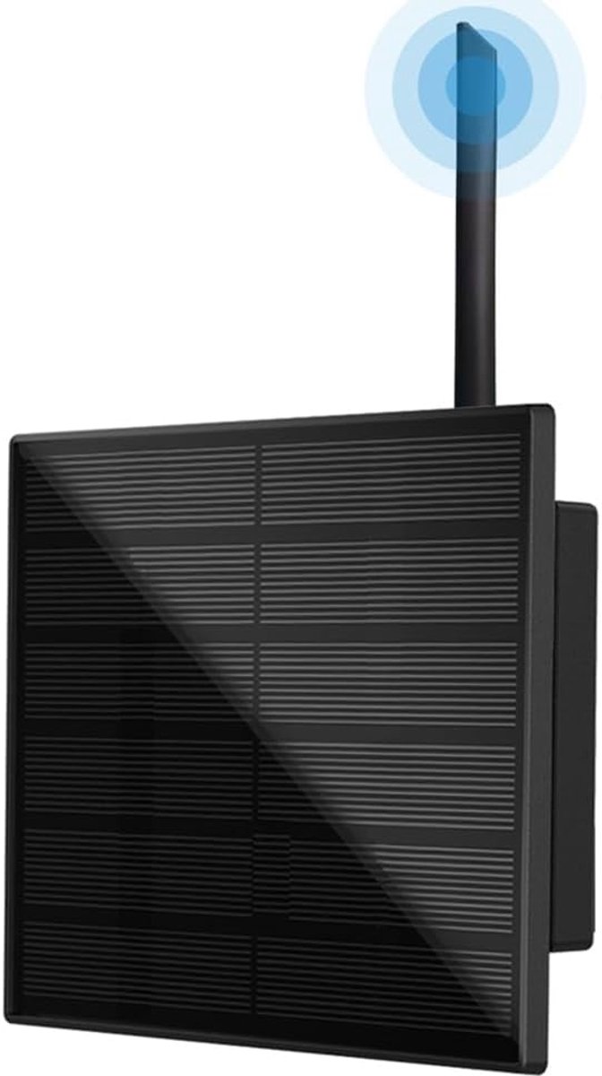 Zonnepaneel Node - LoRaWAN Communicatie - Draadloze Netwerken - Waterdicht IP65 - 4W - Zwart