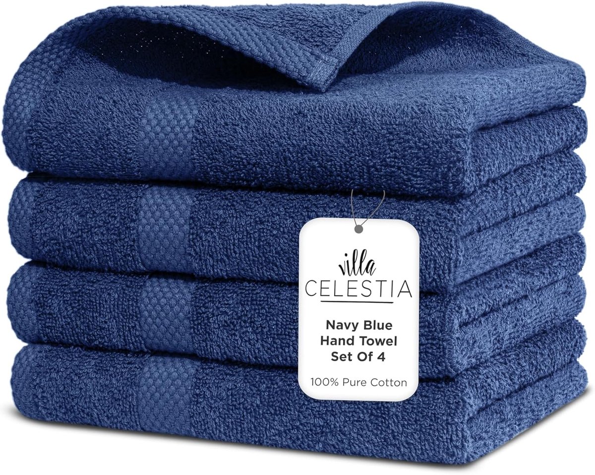 Katoenen Handdoeken - Badlinnen Set - Badkamer Gebruik - Zeer Absorberend - 4 Stuks - Mari