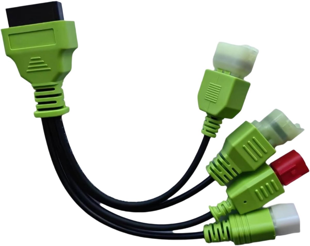 Motorfiets Diagnostische Kabel - Onderhoud Tool - Snel Probleem Detectie - Weerbestendig Ontwerp - 22 cm Lengte - Zwart