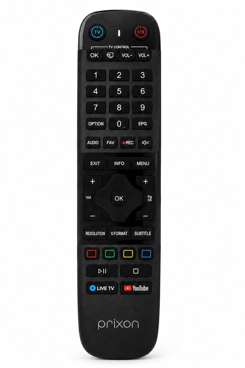 Prixon P9+ en P9 PRO afstandsbediening IR remote