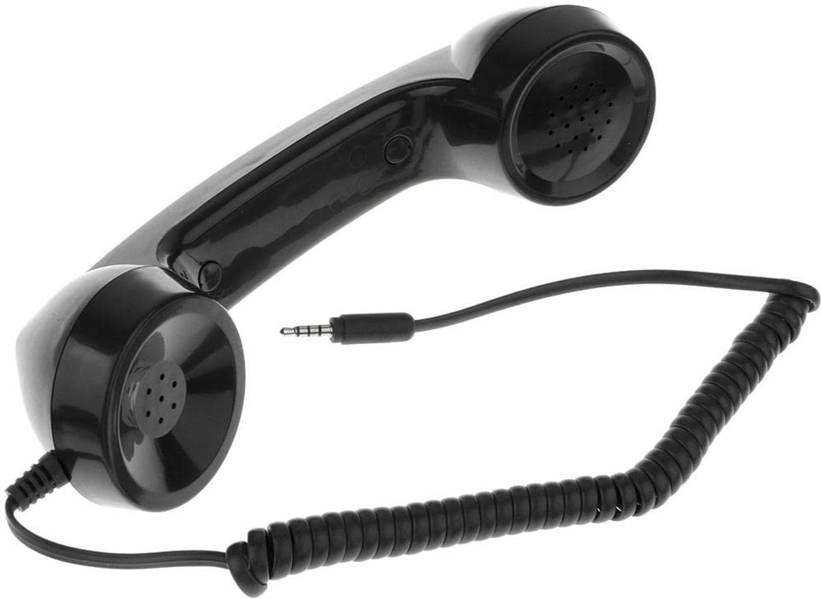 Dailygoods- Telefoonontvanger met Ruisonderdrukking - 3,5mm Handset - Duurzaam - Compatibel met 3,5mm Jack - Geschikt voor Thuis/Kantoor - Zacht Buitengevoel