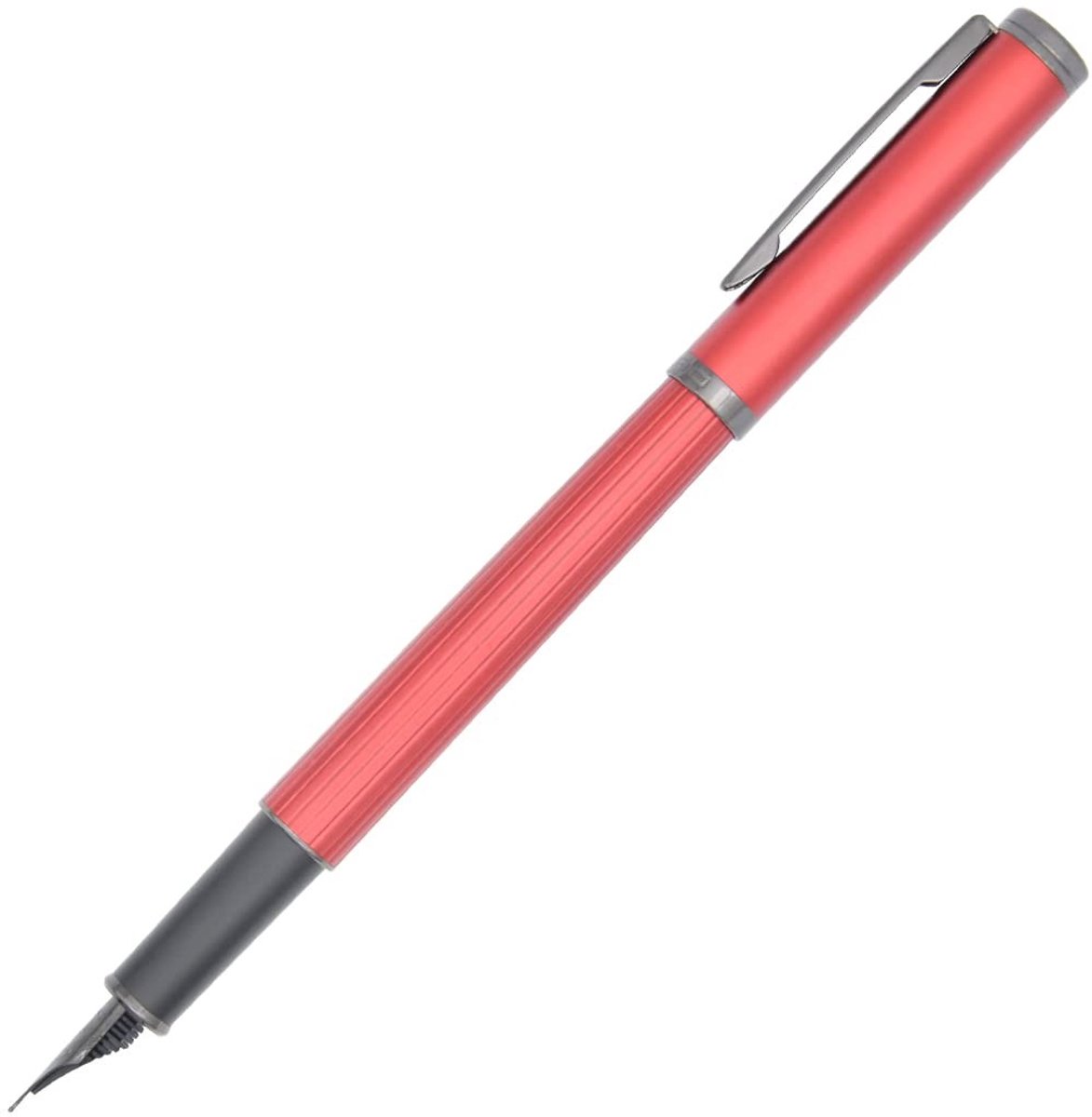 Dailygoods - Metalen Vulpen met Converter en Geschenkdoos, Rood
