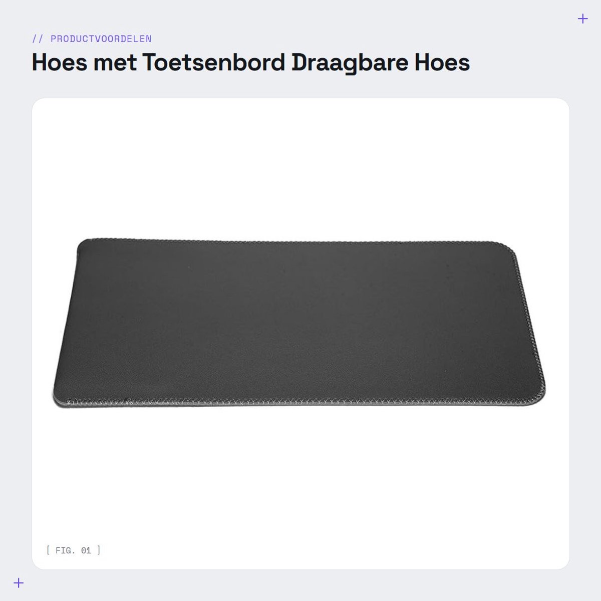 Dailygoods- Toetsenbordhoes Schokbestendig - Draagbare Hoes - Kunstleer - Slijtvast - Lichtgewicht - Klein Formaat - Toetsenbordtas