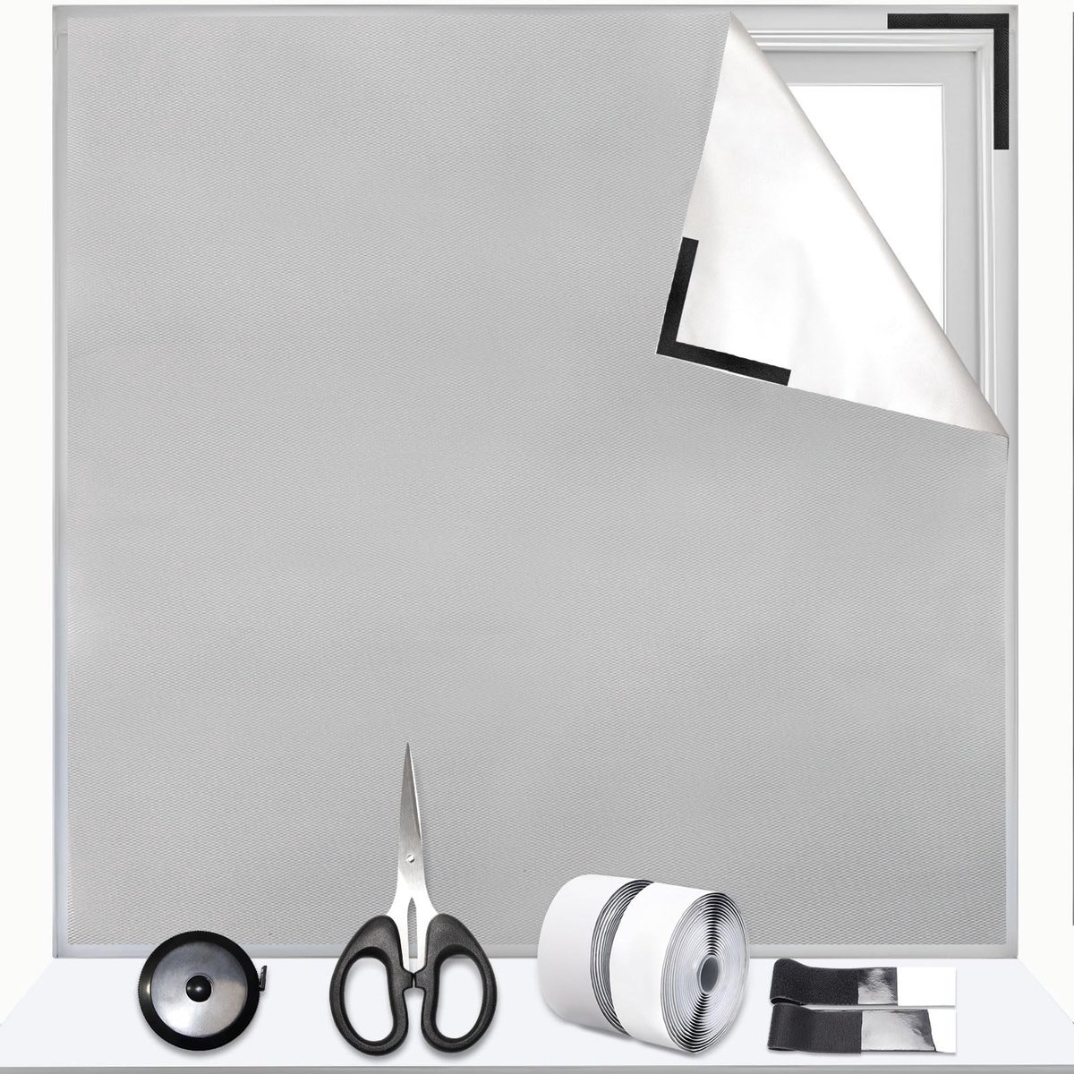Dailygoods- Verduisteringsdoek 100% verduistering - Verduisteringsrolgordijn - Hittebesche