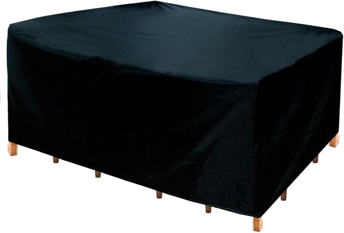 Tuinmeubelhoes Set - Beschermhoes Meubels - Meubels Beschermen - Waterdicht Oxford Materiaal - 200x130x85cm - Zwart