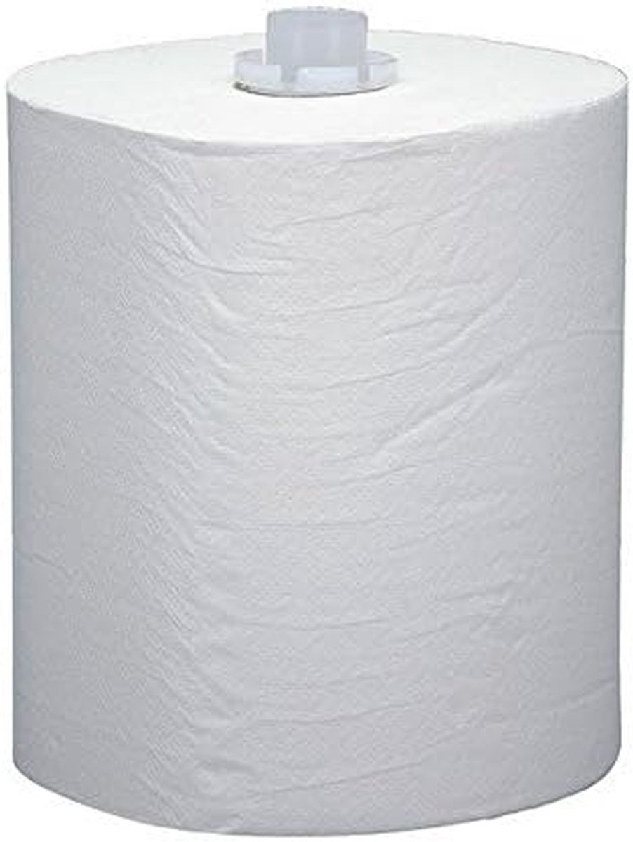 Papieren Rollen - Handdoekrollen - Hygiënisch Werken - 2-Laags Papier - 6 x 140 meter - Wit