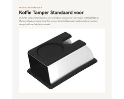 Dailygoods- Koffie Tamper 51 mm - Antislip Houder - Koffieaccessoires - Draagbaar - Verstelbaar - Compact Formaat - Koffiestamper