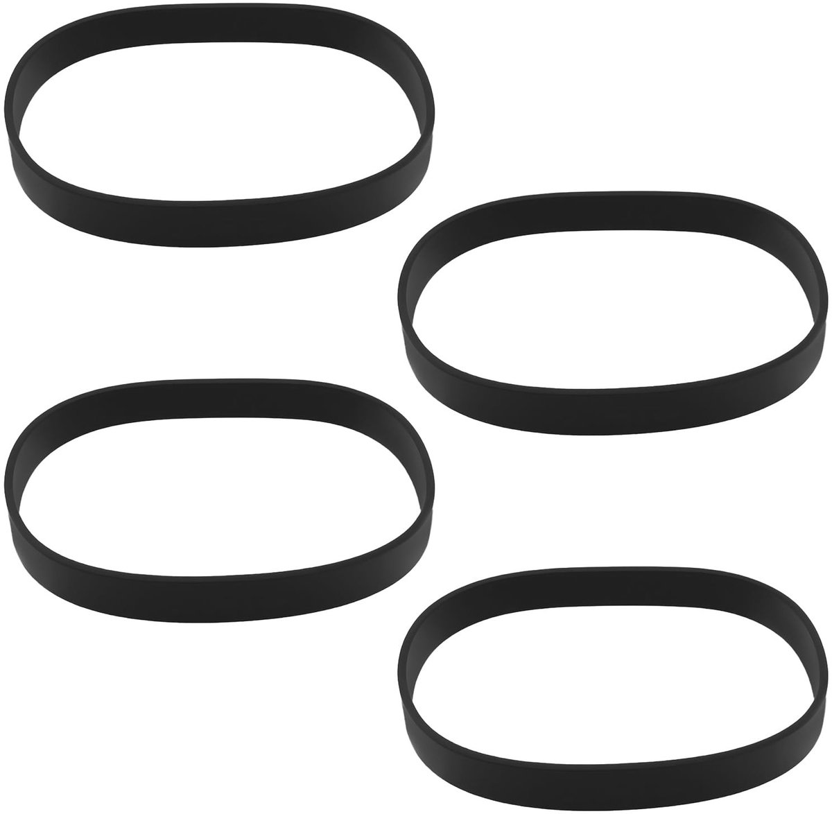 Dailygoods- Stofzuiger Riem 4 Stuks - Vervangingsriem 3031120/2031093 - Compatibel met Bissell 1831/2486/2489/24899 - Rubber - Lengte 37,5 cm - Stofzuigerband