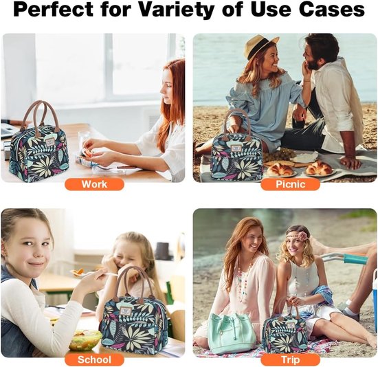 Compacte Koeltas 9 Liter - Lunchtas voor Werk, School en Onderweg - Blauw — afbeelding 3