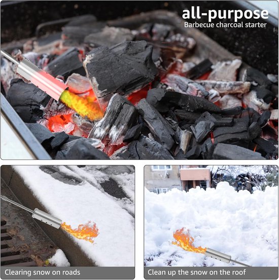 Onkruidbrander Gas - Tuin Brander - Onkruid Verwijderen - Afneembare Stok - 78 cm Lengte - As Shown — afbeelding 3