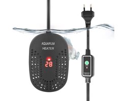 Aquarium Verwarmer - Vis Tank Heater - Water Temperatuur Regelen - Digitale LED Weergave - 50W - Zwart