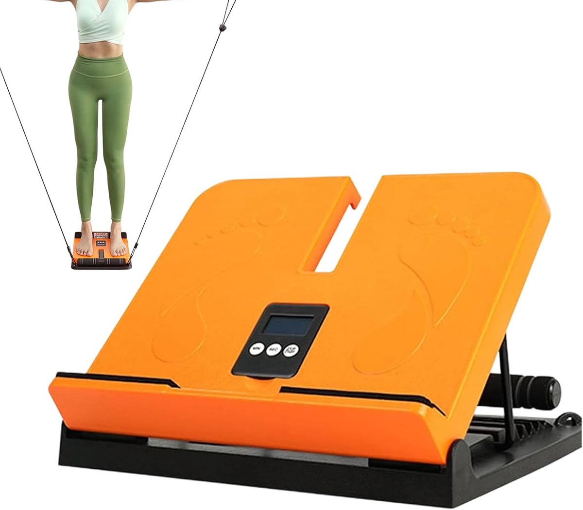 Schuine Trainingsplank - Oefen Wieg - Spierversterking Benen - Zes Posities Verstelbaar - 318 cm - Oranje