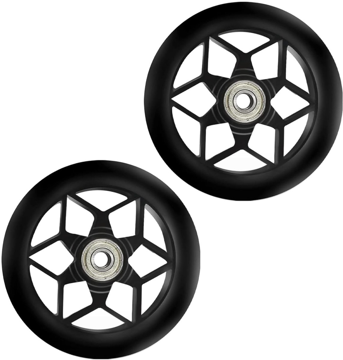 Dailygoods - 2 stuks stuntstepwielen met ABEC-9 lagers - 110 mm reservewielen