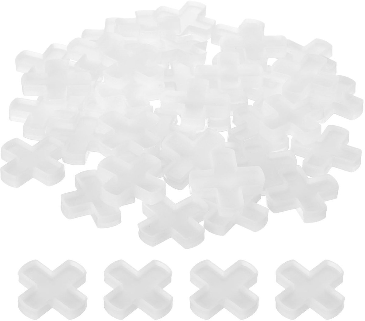 Dailygoods- Tegelafstandhouders 400 Stuks - 10 mm / 3/8 Inch - Kruisvormig - Herbruikbaar - Harde Plastic - Duurzaam PP-Kunststof - Tegelkruisjes