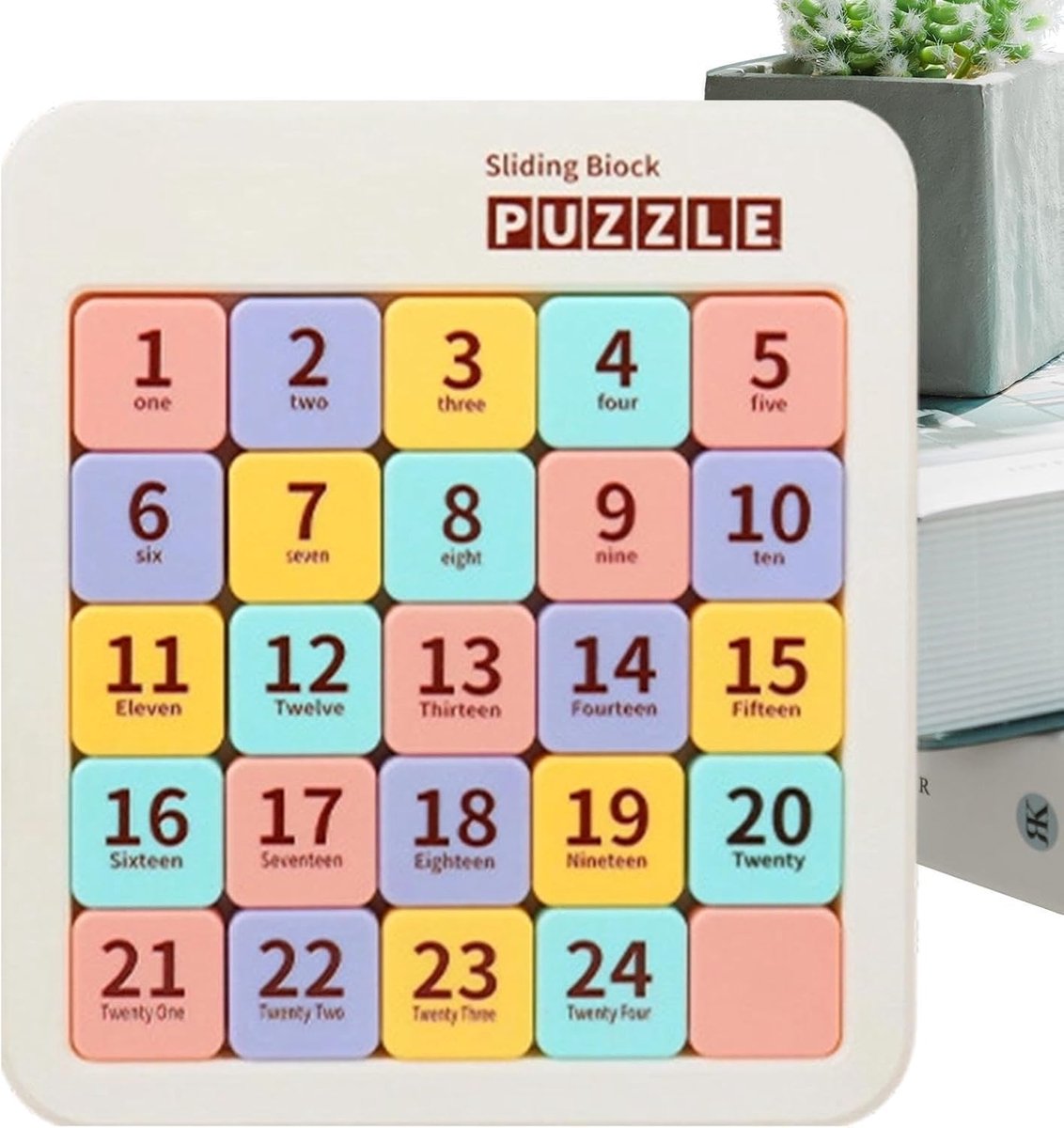 Schuifpuzzel - Denkspel - Mentale stimulatie - Afgeronde randen - 196 x 174 cm - Multi