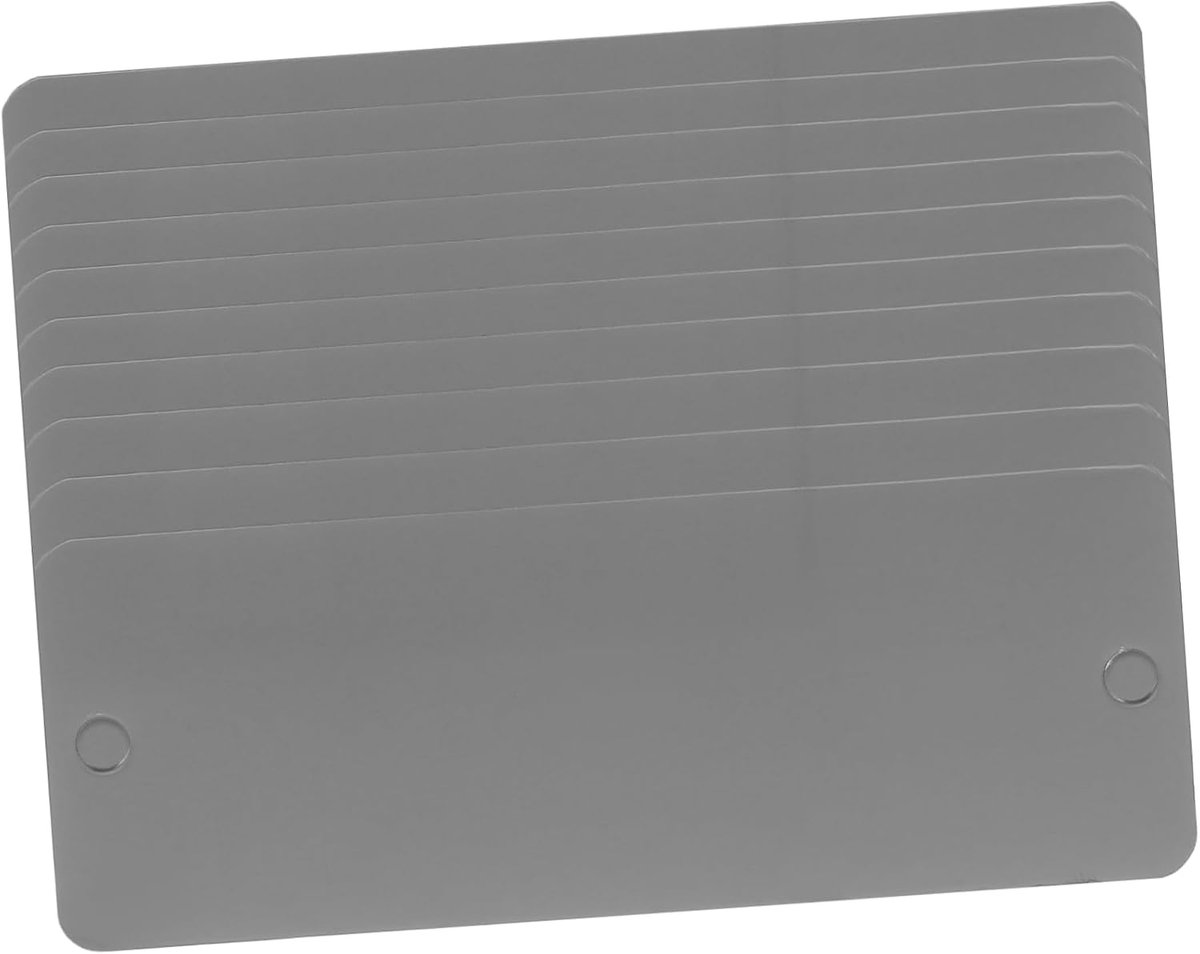 Rvs Naamplaten - Blanko Borden - Industrieel Graveren - Krasbestendig Materiaal - 8x3 cm - Zwart