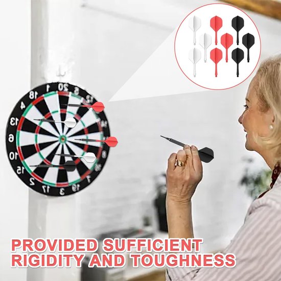 Dailygoods- Dart Flights Set van 9 - K Flex Dartvleugels - 70 mm Schachten - Dartaccessoires - Verbeterde Stabiliteit - Perfecte Controle - Dartpijlen van Dailygoods — afbeelding 4