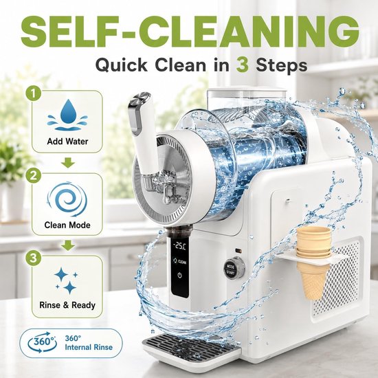 IJsmachine Slushie Maker - Soft Ijs Apparaat - Thuis Drankjes Maken - Geen IJs Nodig - 2L Capaciteit - Wit — afbeelding 5