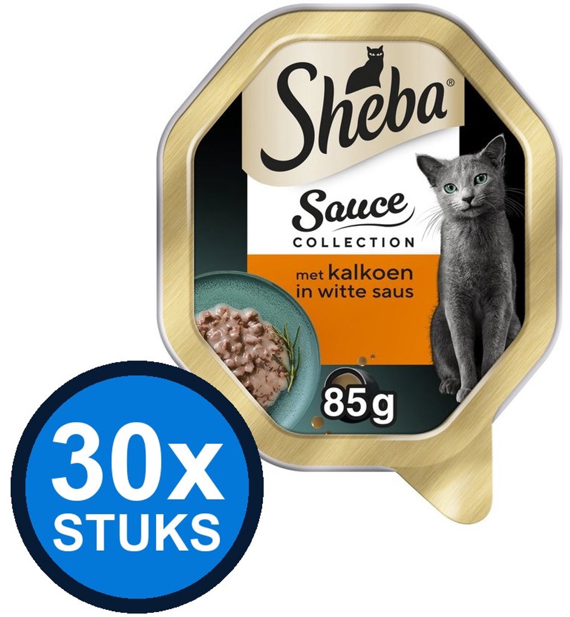 Sheba Sheba - Sauce Collection Kalkoen - Kattenvoer Natvoer - 85g