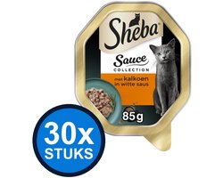 30x Sheba - Sauce Collection Kalkoen - Kattenvoer Natvoer - 85g
