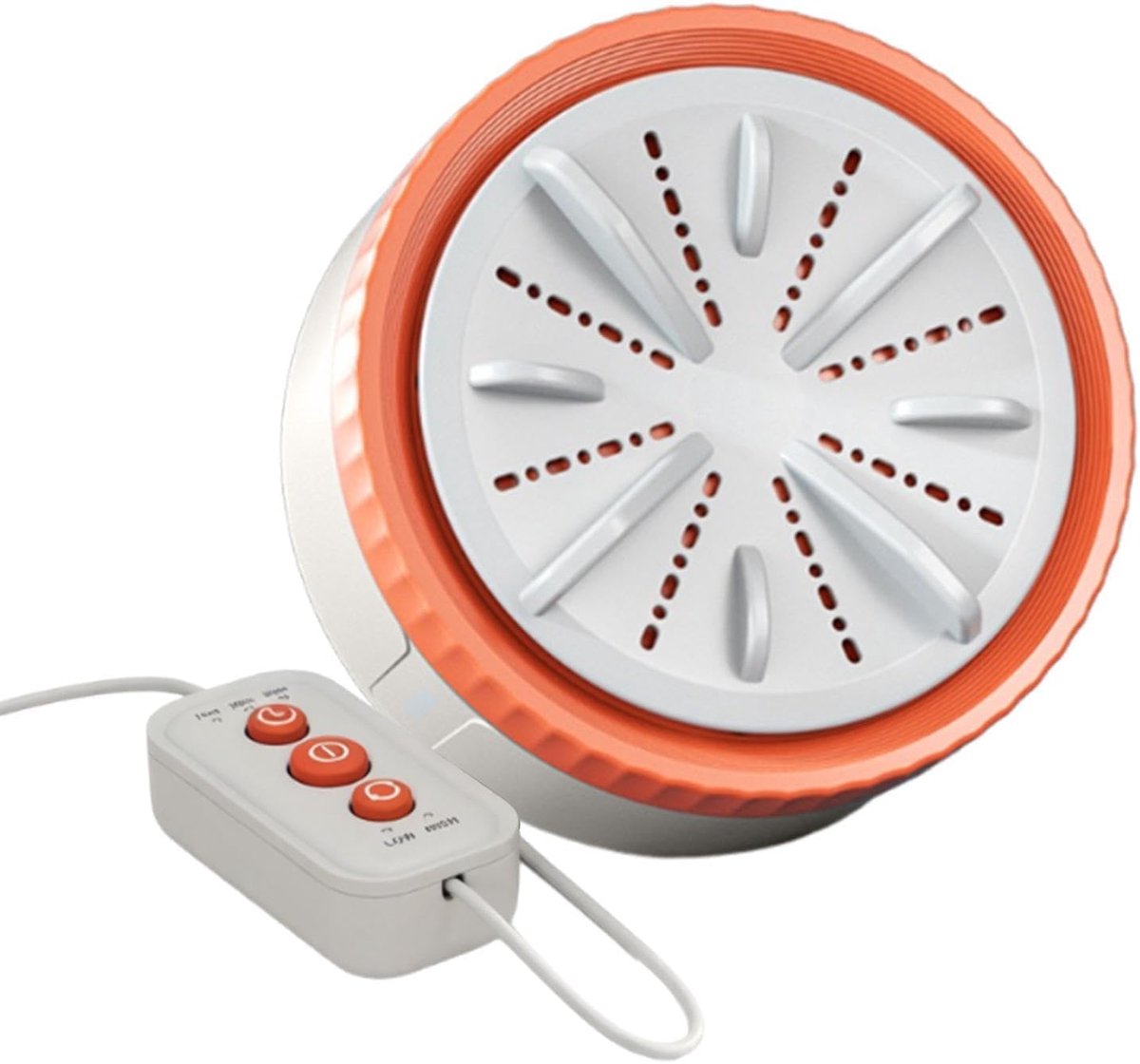 Mini Wasmachine Compacte Reiniger Ondergoed Wassen Draagbaar USB Ontwerp 6.5 x 11 cm Grijs Oranje
